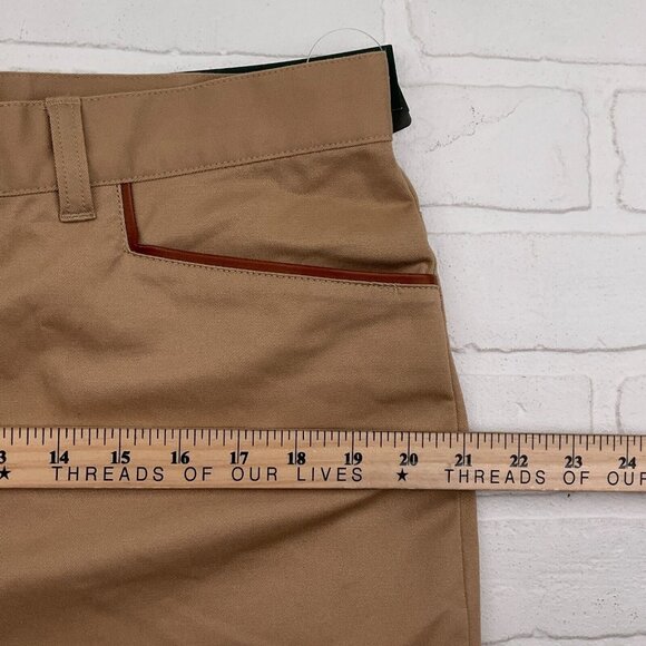 Lauren Ralph Lauren Pants Womens 14 Tan Stretch Trim Preppy Equestrian NWT - Picture 8 of 12